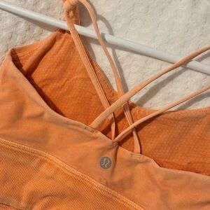 lululemon Orange Sports Bra